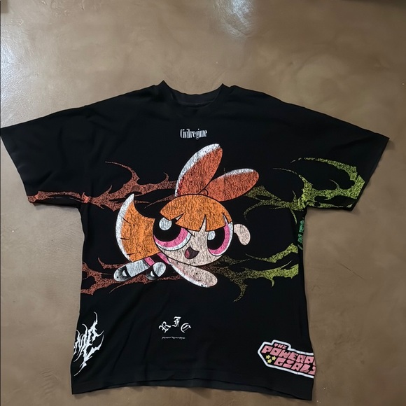 Civil Regime X Powerpuff Girls Blossom Black Graphic Tee - Picture 1 of 4